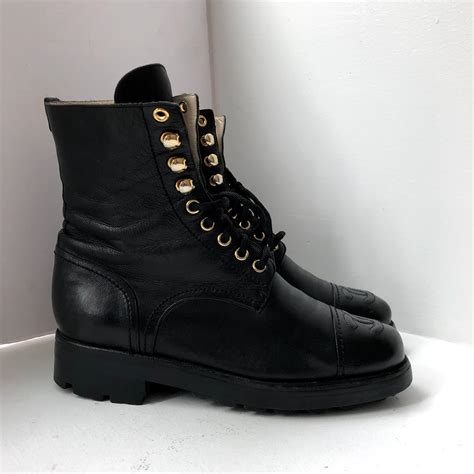 chanel combat boots used|Chanel combat boot 2021.